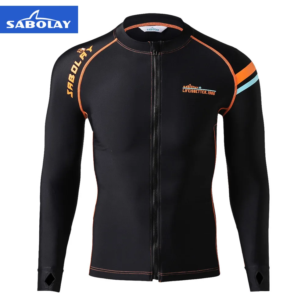 Мужской костюм из лайкры с длинным рукавом рубашка для серфинга и плавания