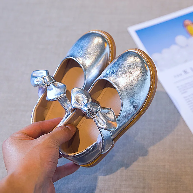 

Kids Shoe Girl Leather Shoes For Children Autumn Flat Princess Toddler Girl Dress Shoes Party Fashion Bow 1 3 5 6 7 8 9 10 Year