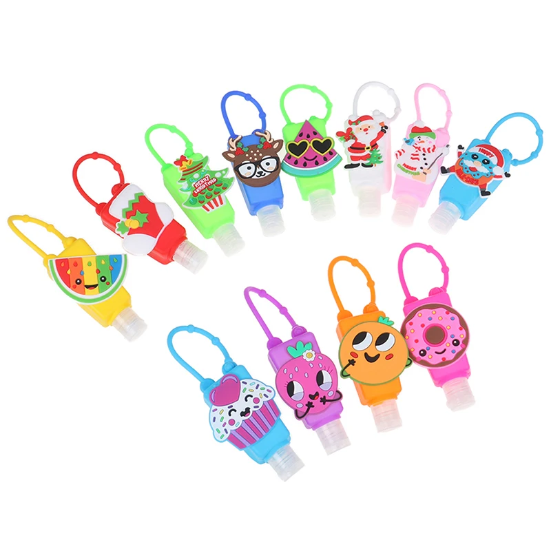 

1Pcs 30ML Silicone Hand Mini Sanitizer Disposable No Clean Detachable Cover Travel Portable Safe Gel Hand Sanitizer Holder