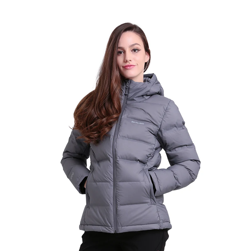 Куртка с капюшоном ROYALWAY для мужчин и женщин зимняя теплая куртка на белом утином