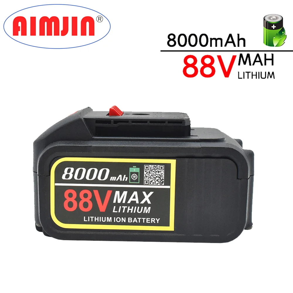 NEWEST 88V 18650 lithium 8.0/12/18ah Battery for Brushless Electric Wrench Cordless Waterproof Impact Wrench