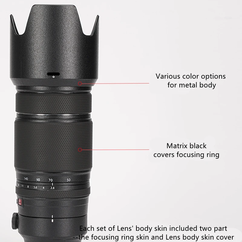 

Fuji XF50-140F2.8 50-140 Lens Vinyl Decal Skins Wrap Cover for Fujifilm Fujinion XF50-140mmF2.8 R LM OIS WR Lens Premium Sticker