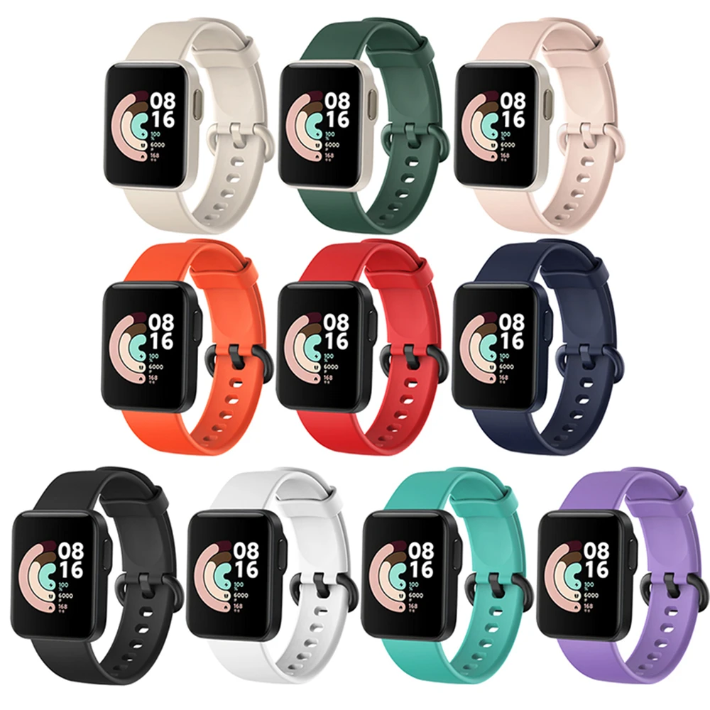 Силиконовый ремешок для смарт-часов Xiaomi Mi Watch Lite глобальная версия сменный