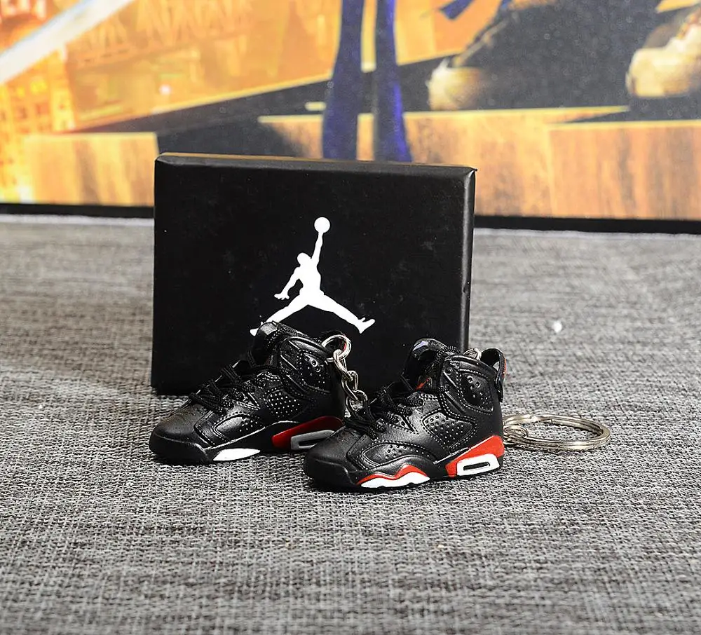 a pair w metal ring Дропшиппинг aj1 Chicago «не для перепродажи Красный» брелок в виде кроссовка Air Jordan 1 3D мини-кроссовки, запатентованный спортивный обувной брелок с кроссовком - Цвет: a pair w metal ring