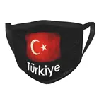 Маска для лица многоразовая с флагом Турции, Пыленепроницаемая