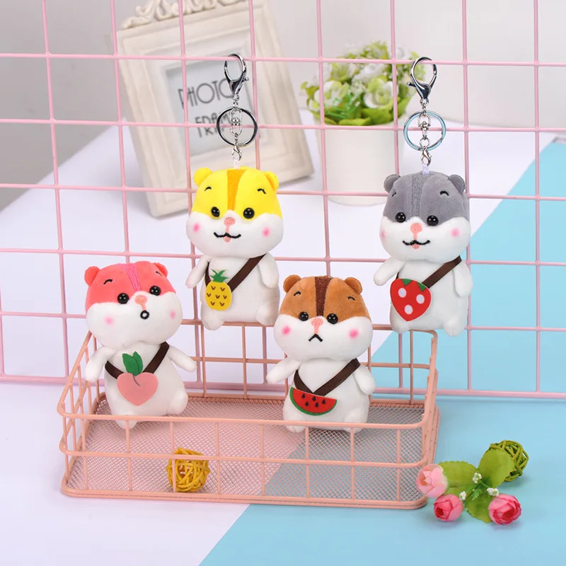 Детская плюшевая подвеска в виде мыши фрукта хомяка сумка рюкзак брелок кукла