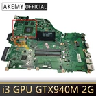 Оригинальная материнская плата для ноутбука Acer ZAA X32 DAZAAMB16E0 с процессором i3 GPU GTX940M 2G DDR4 100% полностью протестирована