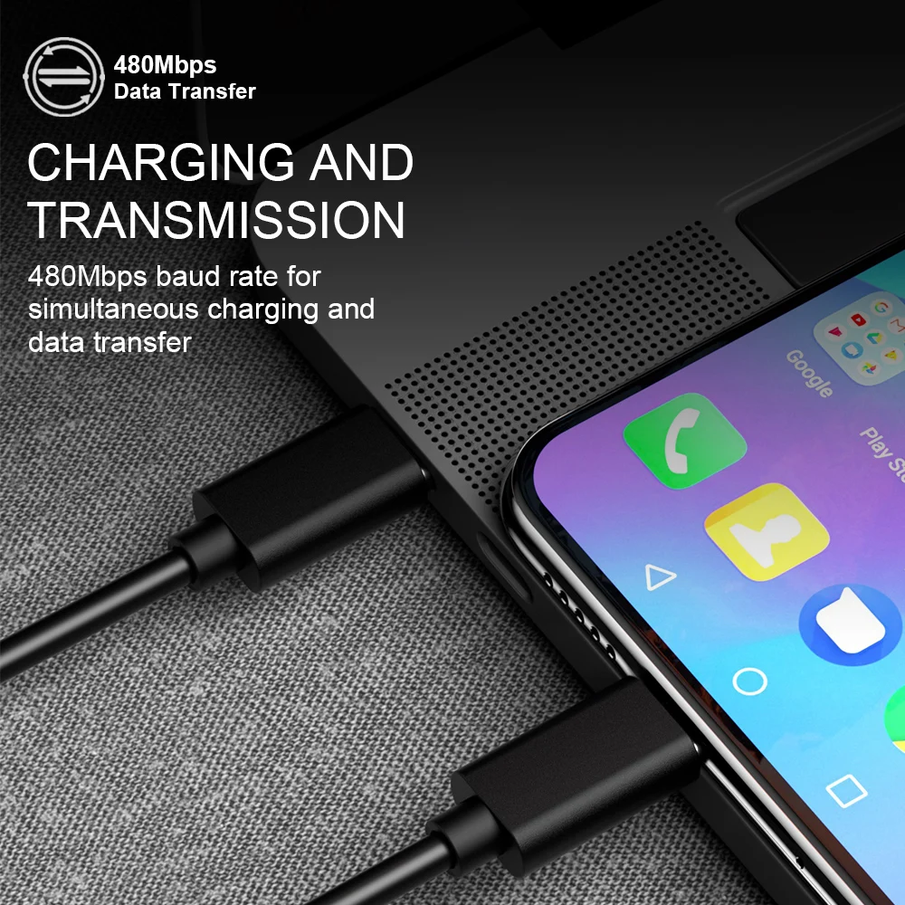 Swalle Dual Type C USB кабель для Samsung S20 быстрой зарядки Мобильный телефон устройств
