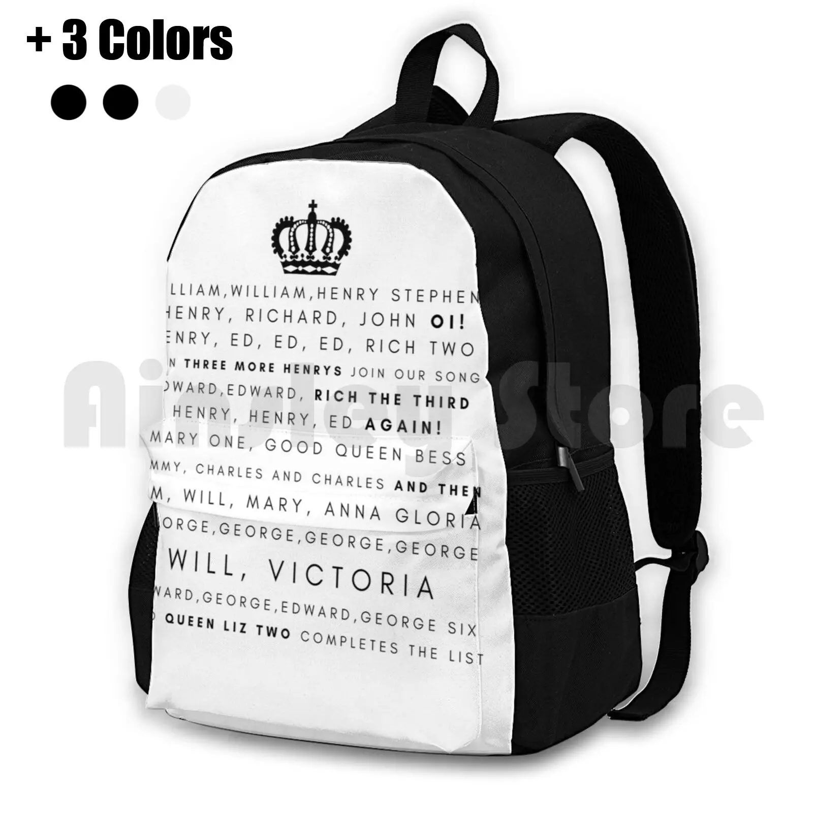 

Horrible Histories-Kings And Queens Outdoor Hiking Backpack Waterproof Camping Travel Horrible Histories Kings Queens History