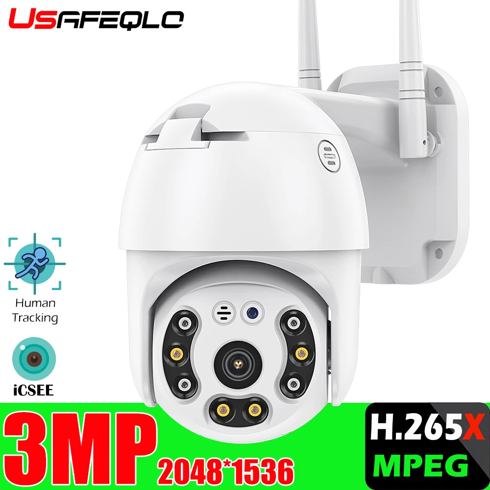 3MP супер мини панорамирование/наклон Wifi камера беспроводная ONVIF IP AI человек