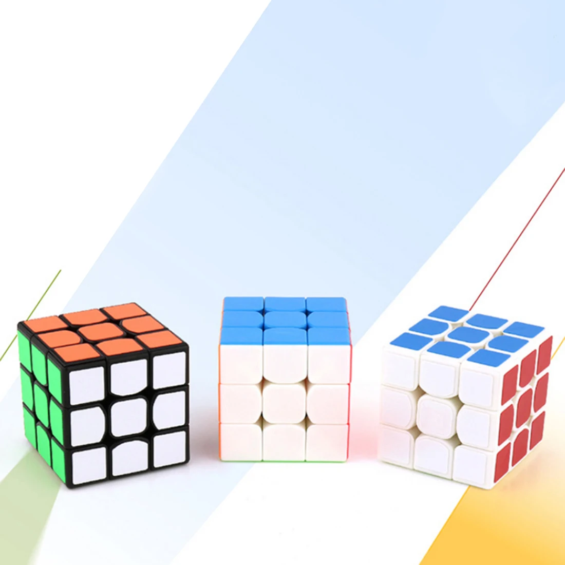Moyu Красочный мини 3x3x3 трехслойный магический куб профессиональный