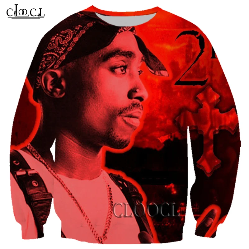 

HX Drop Shipping Fashion Men Women Rapper Amaru Shakur 2pac Tupac 3D Print Harajuku Sweatshirt Autumn Streetwear Tracksuit Tops