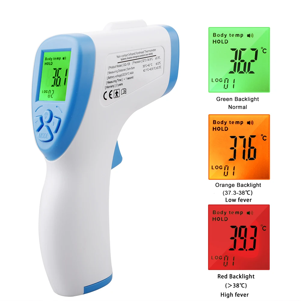 ИК Инфракрасный цифровой термометр Бесконтактный измеритель температуры лба