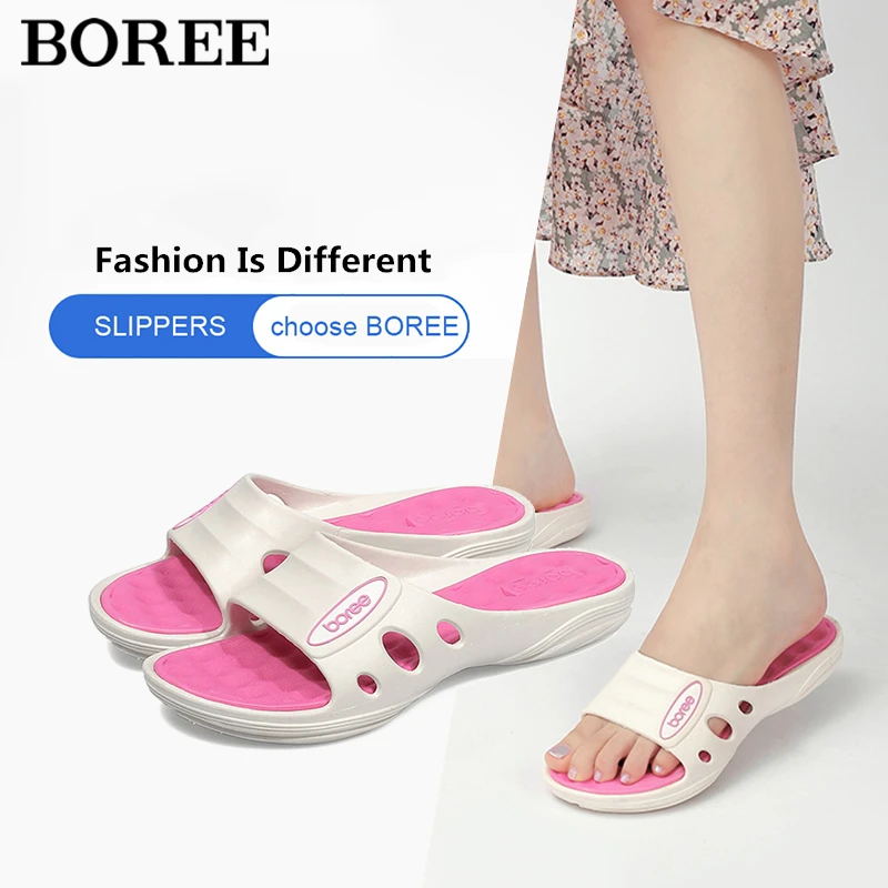 Сандалии BOREE женские нескользящие массажные тапки для ванной комнаты удобная