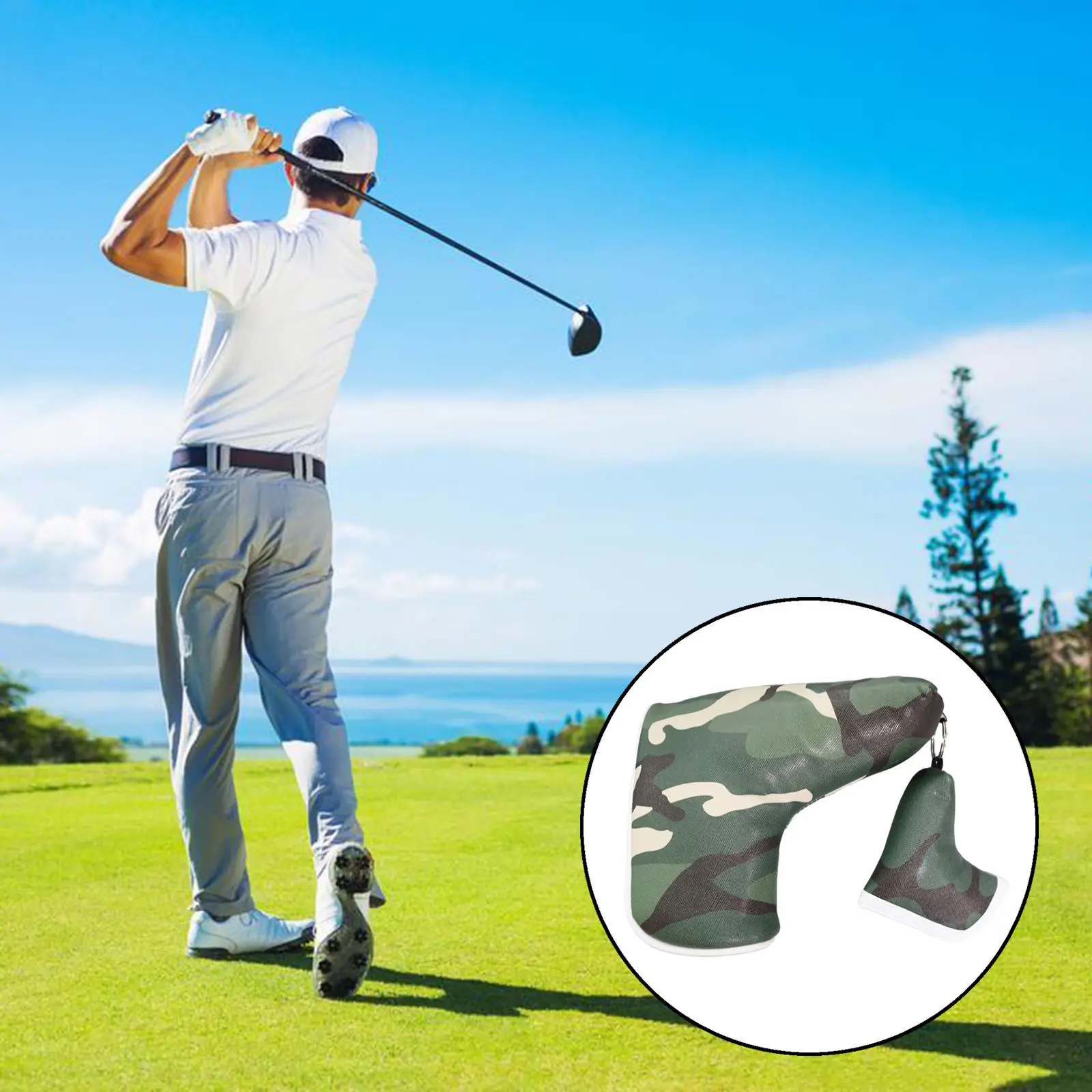 

Портативные деревянные головные уборы для гольф-клуба, пылезащитные аксессуары для спорта