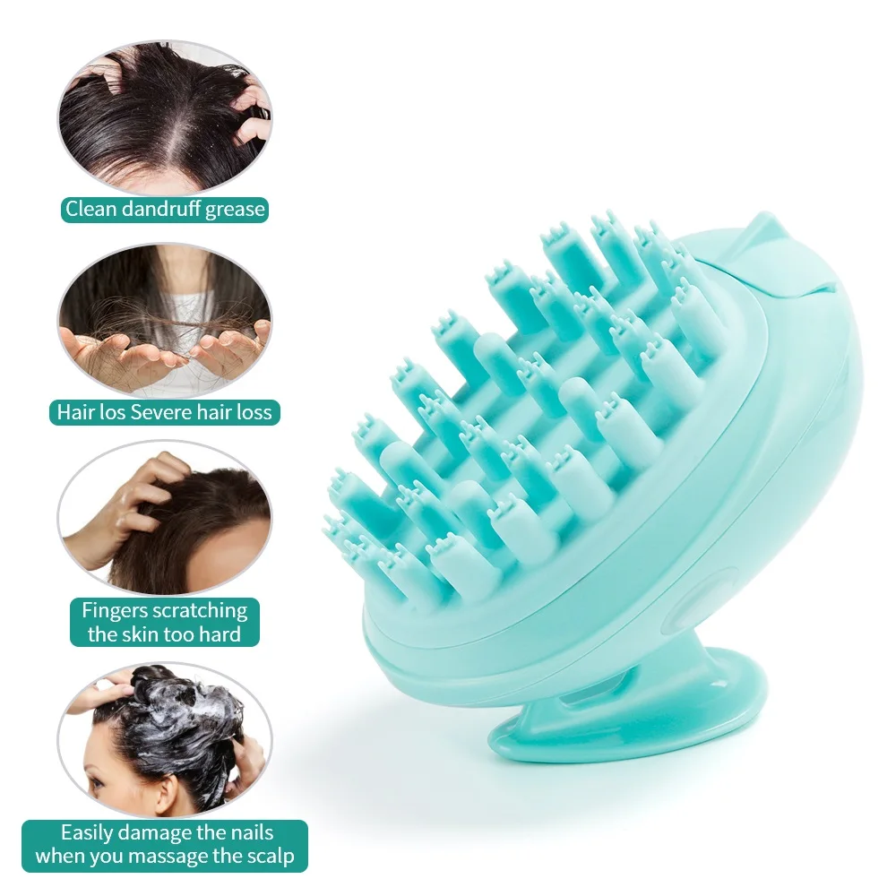 2 in 1 Electric Hair Massager Comb Gentle Touch Deep Cleaning Brush Head Washing Machine Anti Loss For Wet Dry | Красота и здоровье
