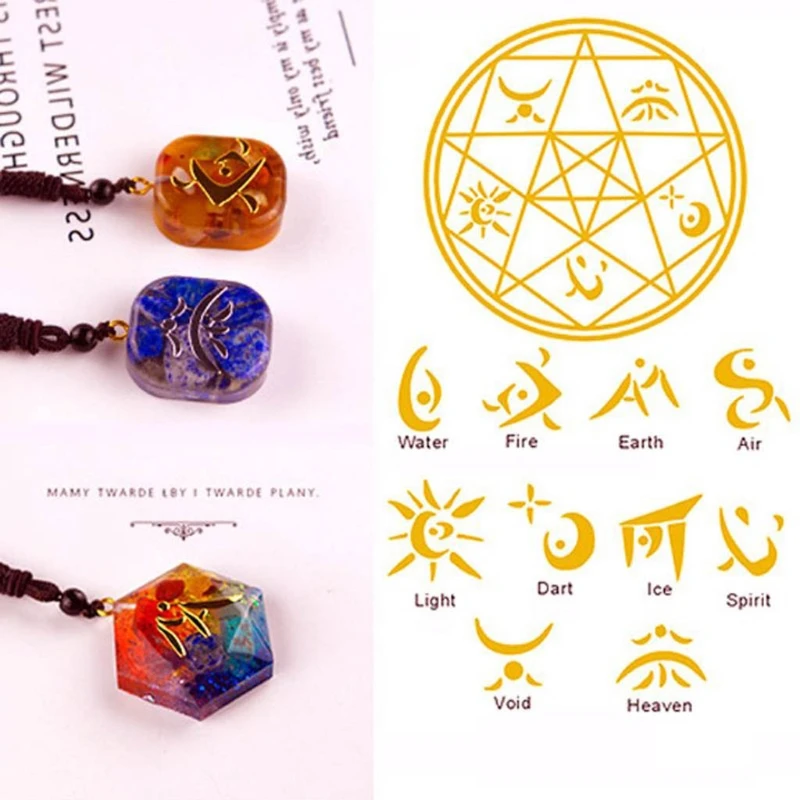 80 шт священные геометрические медные оргонит стикер цветок жизни Дерево DIY