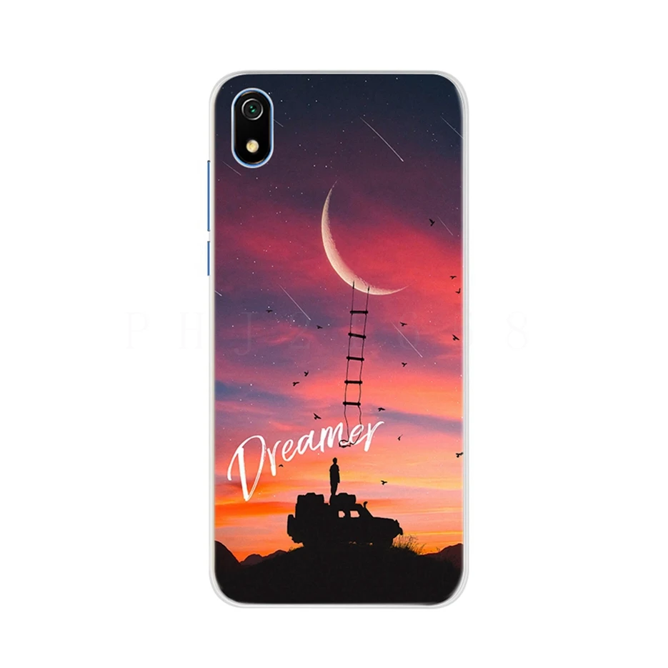 Dành Cho Xiaomi Redmi 7A Ốp Lưng Siilicone Mềm Mại Ốp Lưng TPU Cho Xiaomi Redmi 7A 7 Một Redmi7A Ốp Điện Thoại 5.45 ''Hình Mèo Dễ Thương Bao Ốp Lưng xiaomi leather case