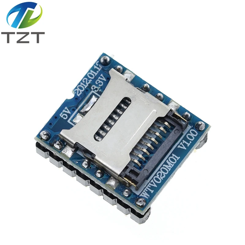 1 шт./лот WTV020 SD WTV020SD 20SS мини карты MP3 звуковой модуль для ПИК 16P|sound module|sd card modulemp3 module