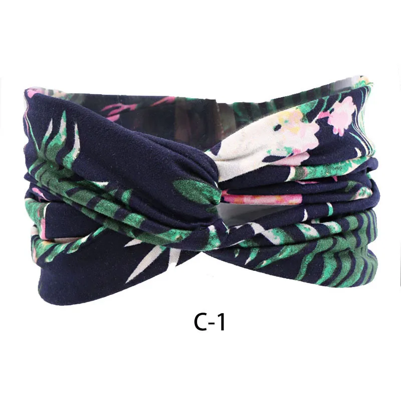 

Fashion Woman Hair Bands Summer Print Girls Makeup Headband Elastic Bandanas Sports Turban 2021 For Headbands hair tools