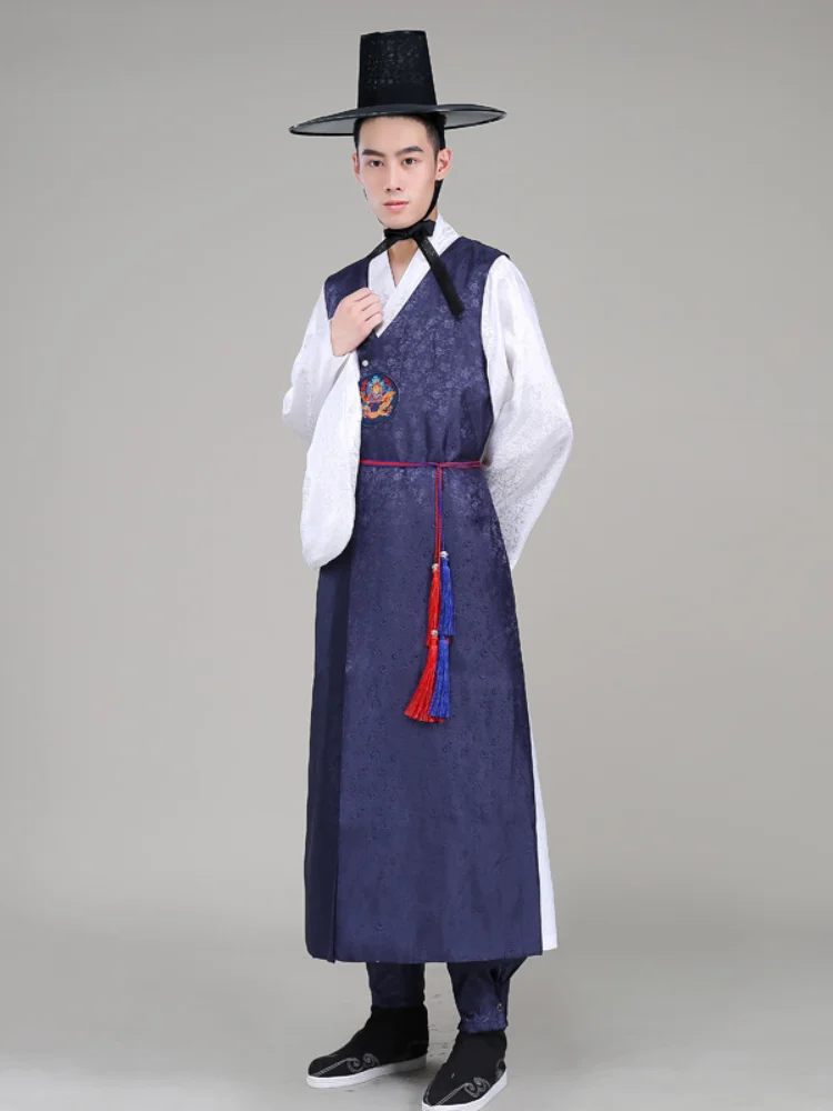 Высокое качество ортодоксальный Шелковый корейский традиционный костюм