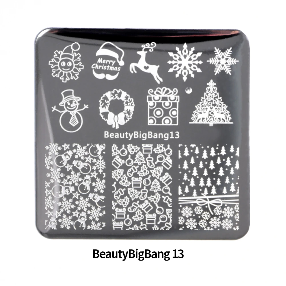 BeautyBigBang 6 стилей 6*6 см квадратные пластины для стемпинга ногтей стандартный