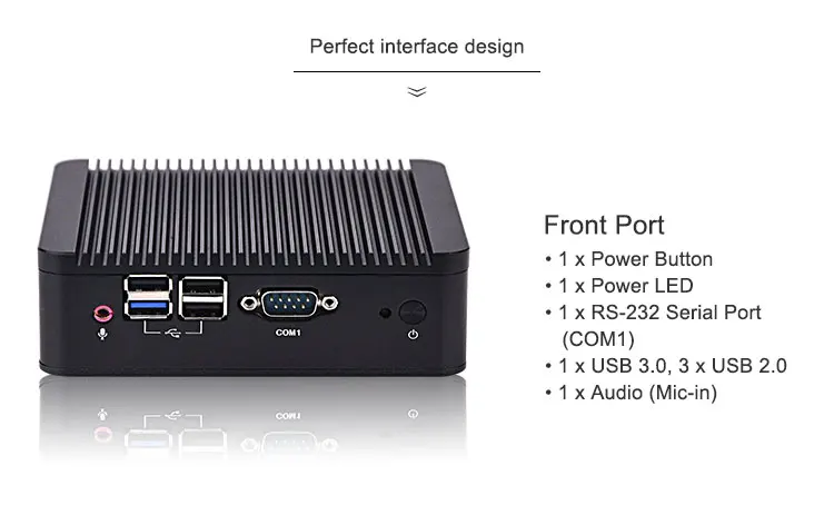 Быстрый 4 RS232 мини ПК J1800 J1900 мини гостиная ПК/HTPC хост/промышленный компьютер Celeron четырехъядерный