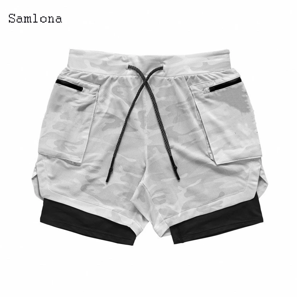Summer Men Fitness Bodybuilding Casual Shorts Outdoor Gyms Workout Male Breathable Mesh Quick Dry Sportswear Jogger Shorts Men