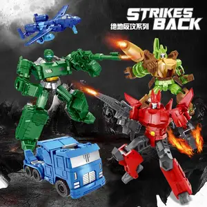 Экшн-фигурки роботы из ПВХ, аниме трансформеры, 4 автомобиля, Классическая модель, игрушки, автомобиль, робот для детей, подарок, 6 моделей