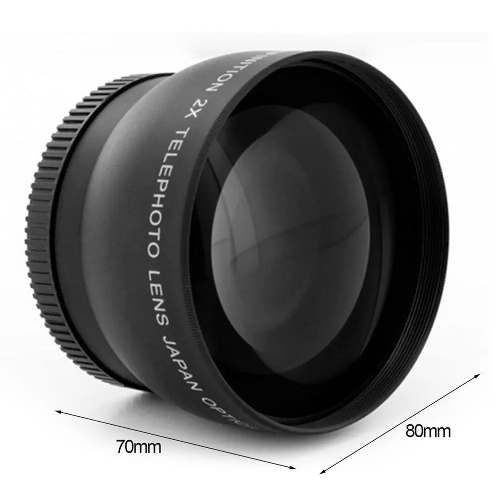 

52mm 58mm 2.0x Telephoto Lens For Nikon D90 D80 D700 D3000 D3100 D3200 D5000 D5100 D5200 18-55mm DSLR Cameras