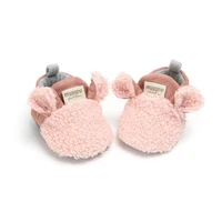sock shoes baby toddler crawl crib bed shoes girl boy fluff easy wear sheep ear animal moccasins baby