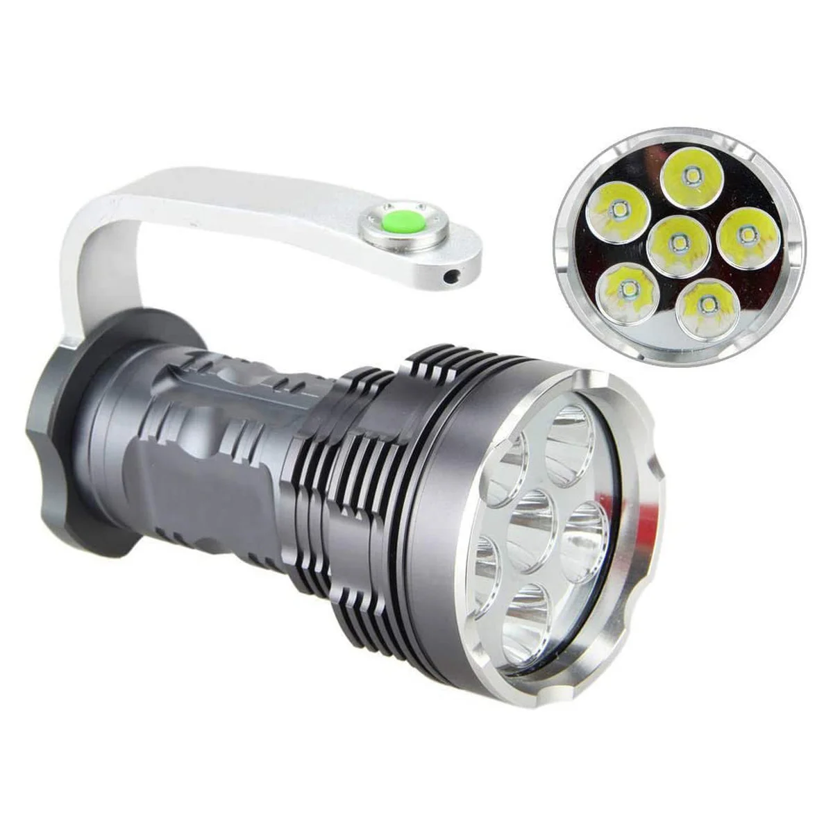 HaikeLite 30 Вт 8000 Люмен вспышки светильник 6xT6 5-режимный Алюминий сплав Точечный s с