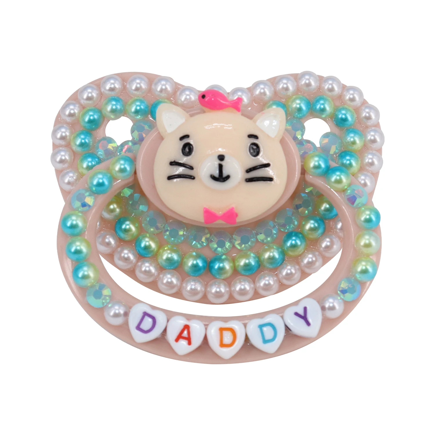 

TEN@NIGHT ABDL Adult Size Pacifier Customized Silicone Nipple DDLG Cute Handmaking Adult Baby Pacifier Dummy BPA Free