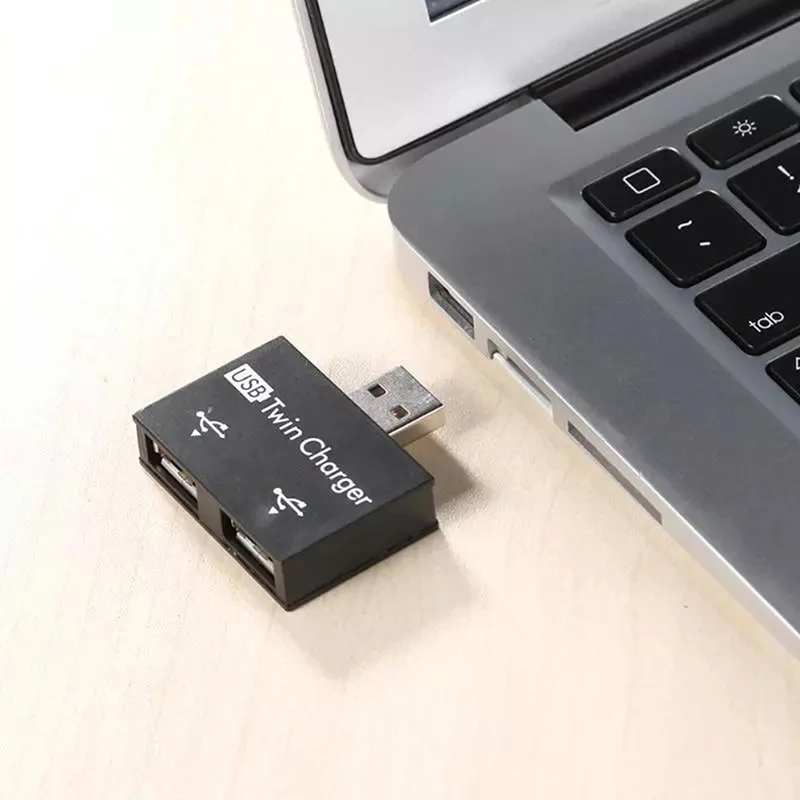 

1 шт. Мини Двойное Зарядное устройство USB 2,0 штекер на двойной 2 порта USB разветвитель концентратор адаптер преобразователь зарядный USB провод...