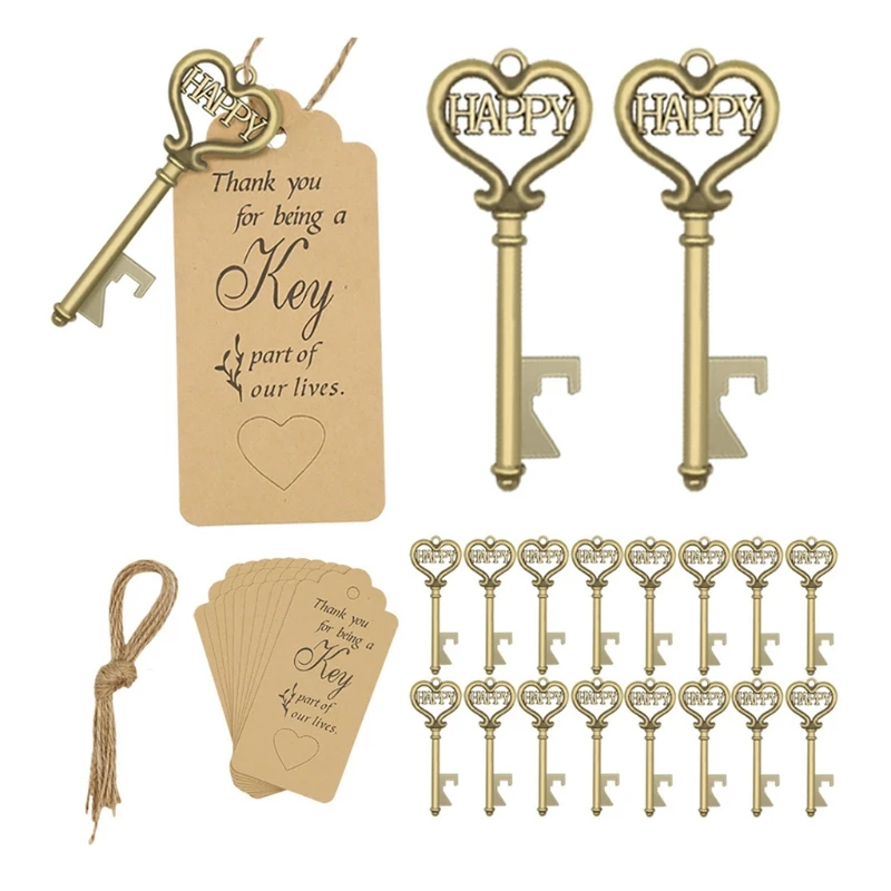 20 комплектов открывалка для бутылок с надписью Skeleton Key | Дом и сад