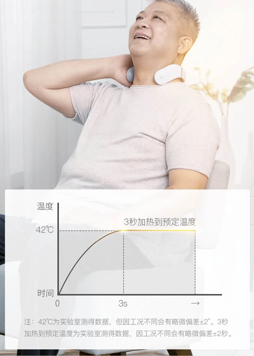 Xiaomi шейный массажер G2 TENS Pulse защищает шею только 190 г двойной эффект горячий компресс l-образный износ работает с приложением Mijia