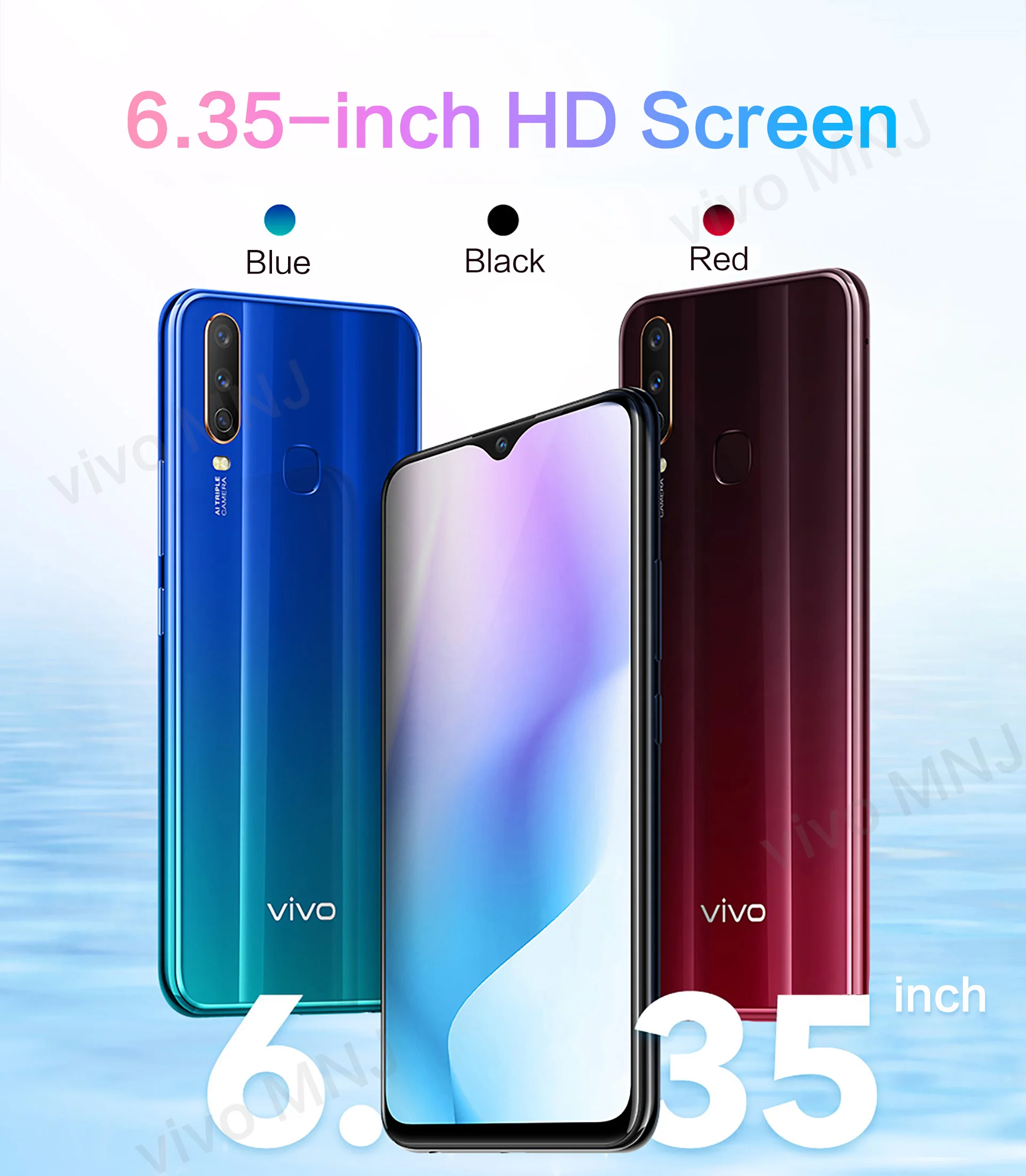 vivo U3x Snapdragon665 мобильный телефон Android Восьмиядерный 5000 мАч Быстрая зарядка 6,3" 3 камеры Новая модель телефона