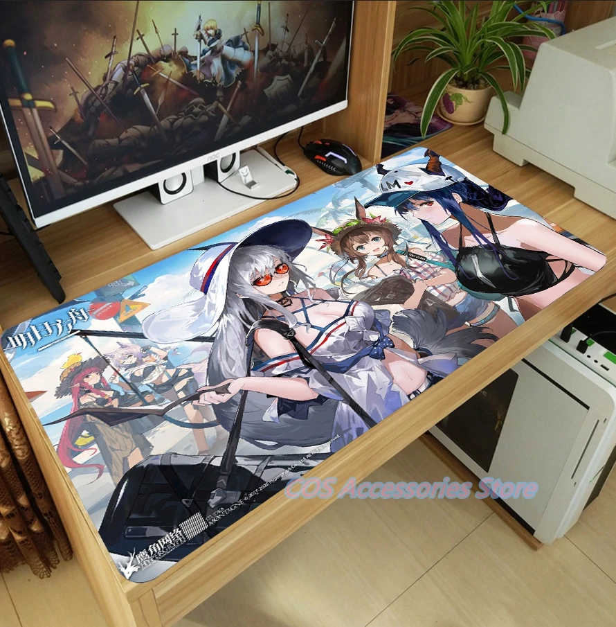 anime arknights skadi the corrupting heart mouse pad mice mat large thicken pc laptop keyboard table pad gaming play mat otaku free global shipping