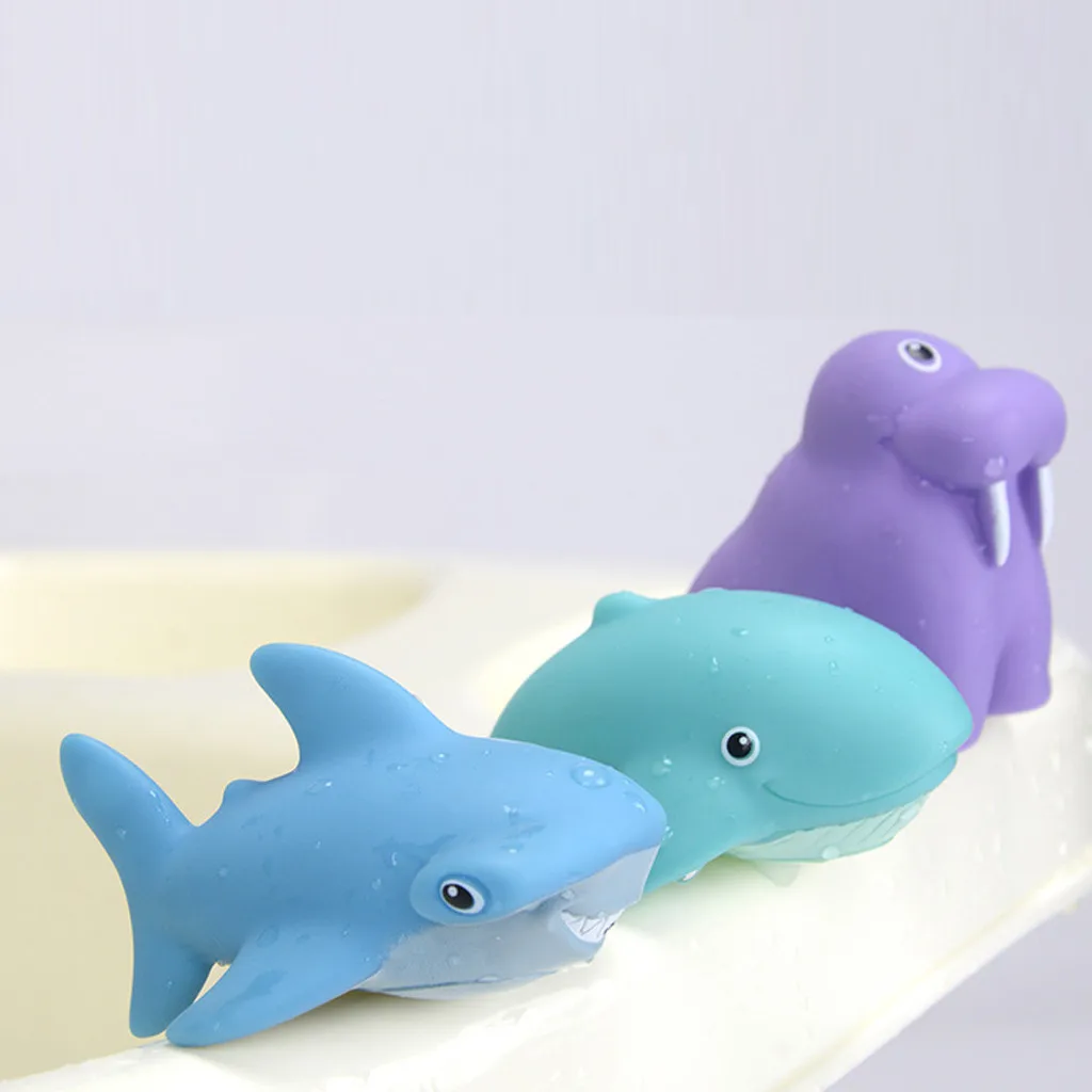 Bath Toy Baby Shower Floating Soft Rubber Animal Water Bathtub Splash Net 7 Pack Y115 |
