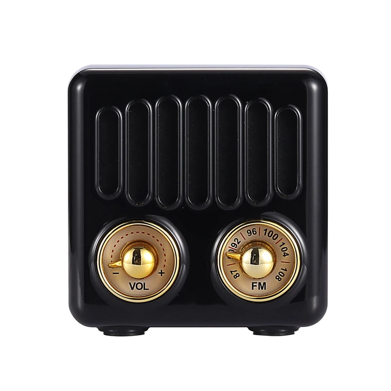 Портативный винтажный радио Ретро Мини Bluetooth динамик сильный бас Повышение