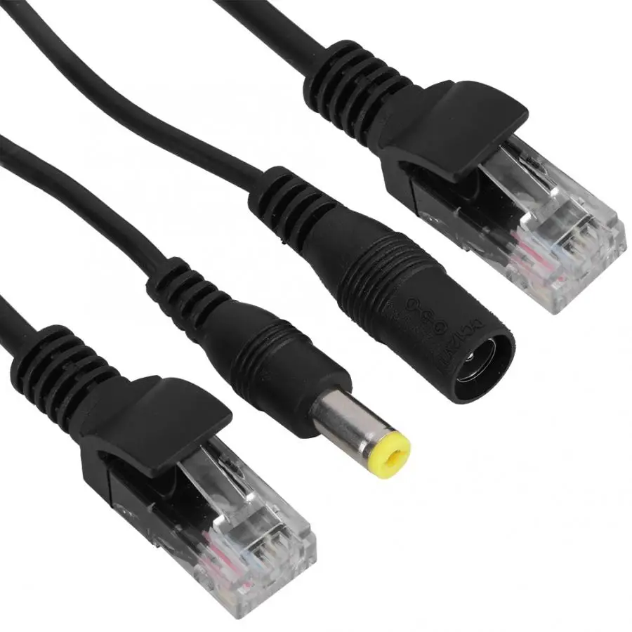 Компьютерные разъемы dc jack 12 В Power Over Ethernet Пассивный кабель адаптер POE разделитель