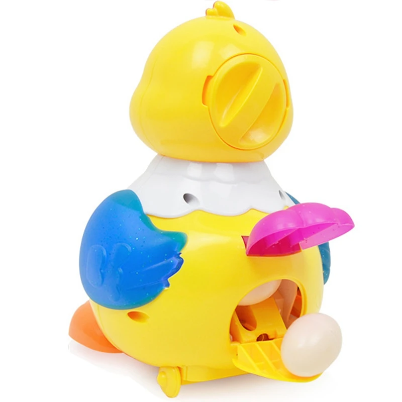 

Simulation Little Hen Electric Toy Pets Colorful Light Universal Wheel Cute Music Will Lay Eggs Kids Educational Toys