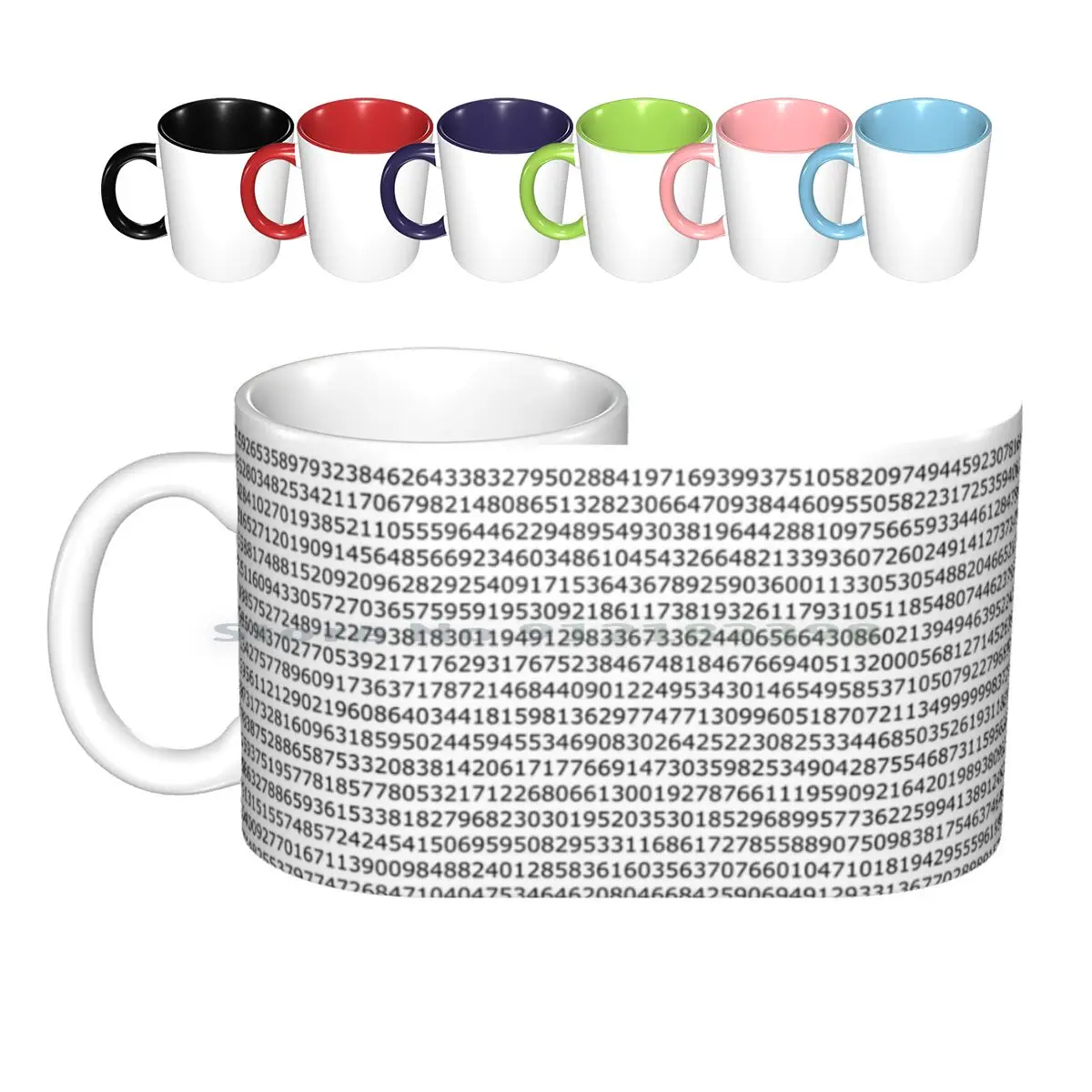 

Digits Of Pi Ceramic Mugs Coffee Cups Milk Tea Mug Mathematics Math Maths Pi Digits Geek Number Creative Trending Vintage Gift