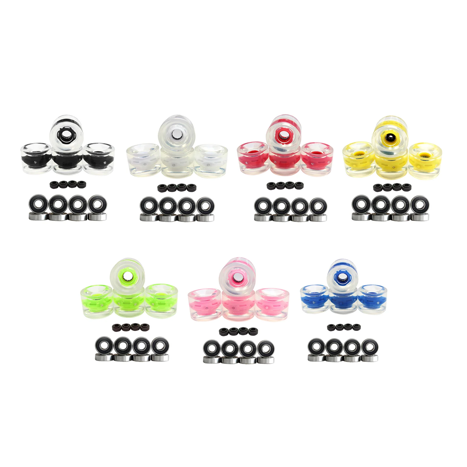 

4pcs 70mm LED Light-Up Longboard Wheels Lighting Wheel Flash at Night 78A