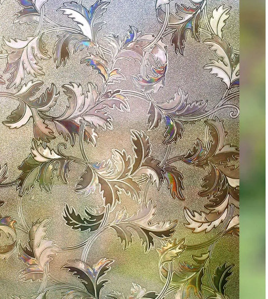 3D коричневая матовая оконная пленка самоклеящаяся декоративная статическая