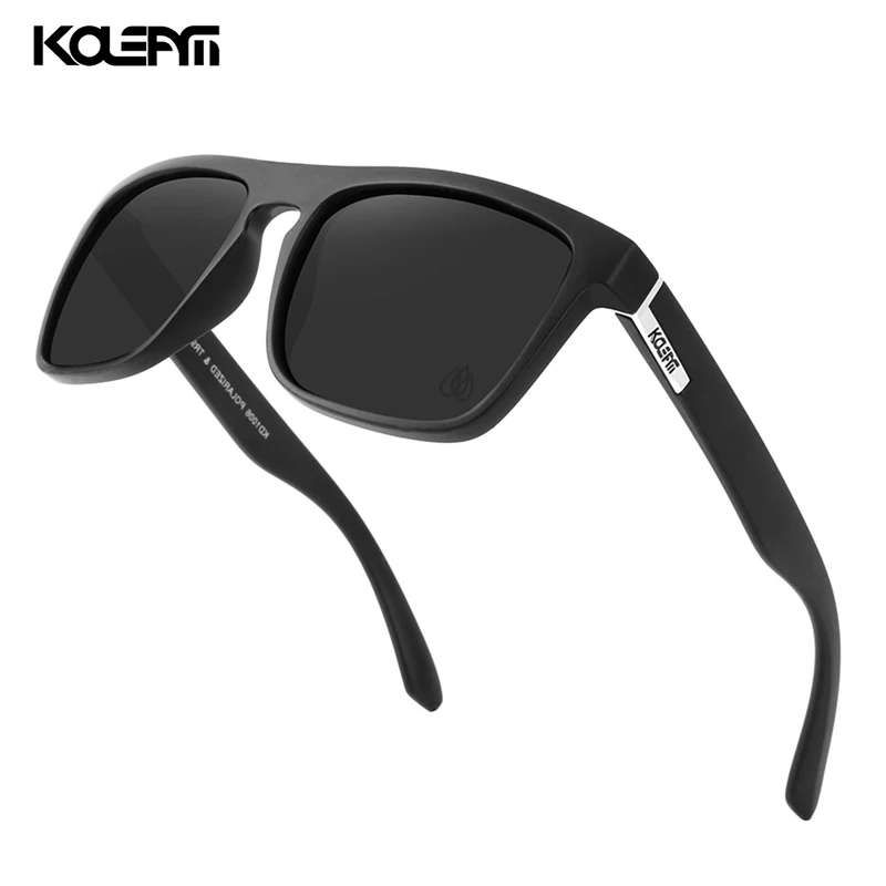 KDEAM High-end Square Polarized Sunglasses Men PA12 TR90 Frame 1.1mm Thickness Lens Polarizing Men's Glasses CE | Аксессуары для