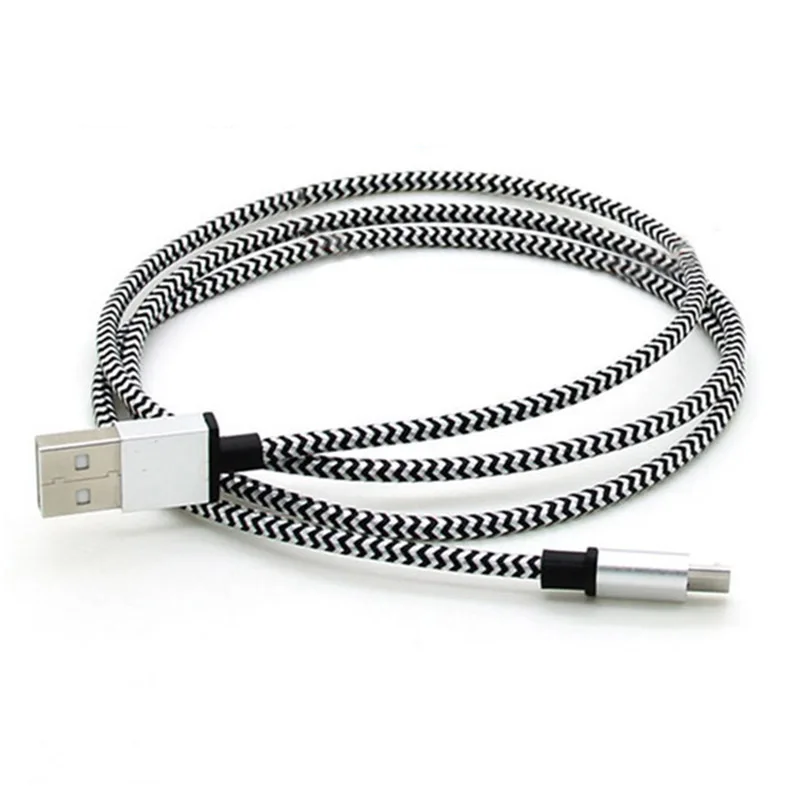 White Micro USB кабель для Xiaomi samsung huawei LG планшет провод адаптер Android мобильный телефон зарядное устройство нейлон Microusb кабель для зарядки данных - Цвет: White