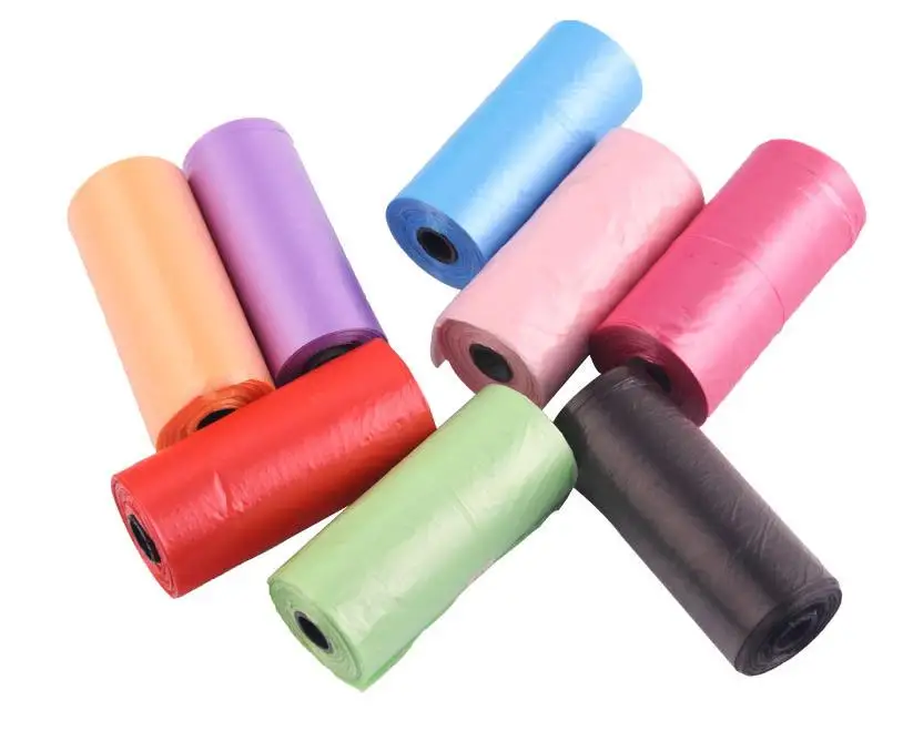 15 шт. собаки кошки мешок корма для Разлагаемый сбора мусора от домашних животных