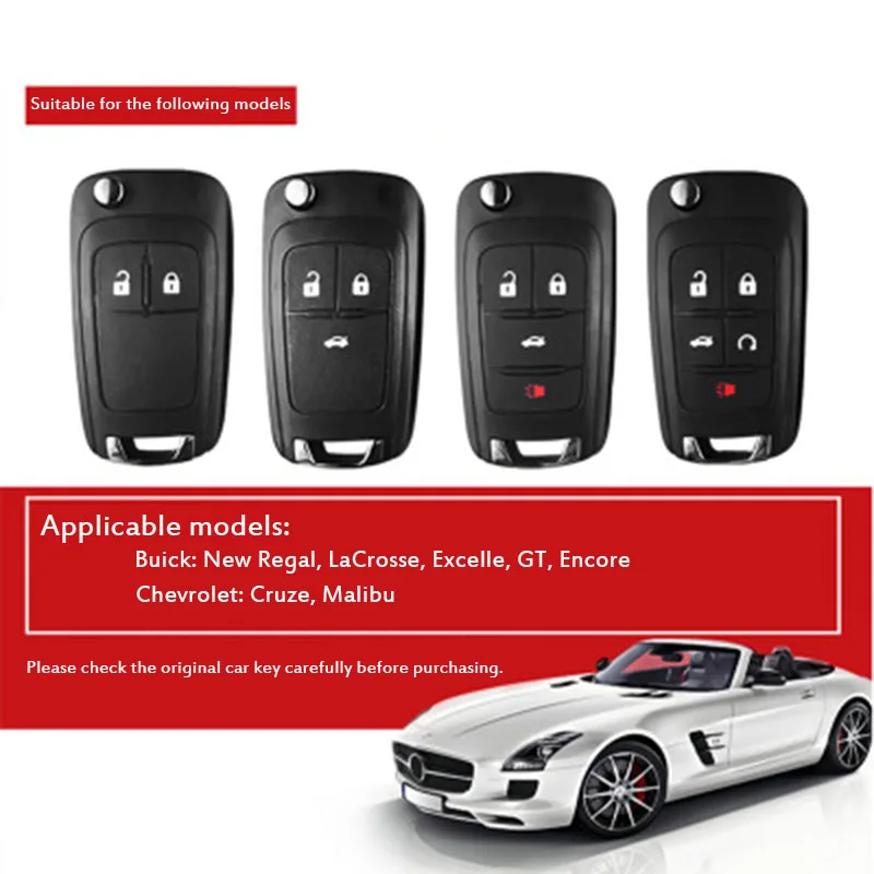 

Car Key Case Keychain For Buick New Regal LaCrosse Excelle GT Encore For Chevrolet Cruze/Malibu Car Key Cover Shell