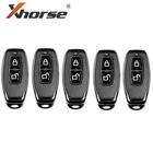 XHORSE XKGD12EN двери гаража ключ провода универсальный пульт дистанционного управления брелок 2 кнопки для VVDI ключ инструмент 5 шт.лот